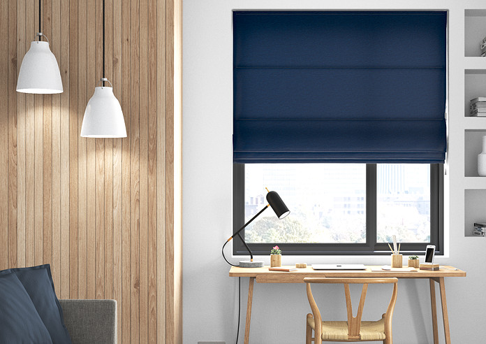 Kent, Navy - Roman Blind - Image 3
